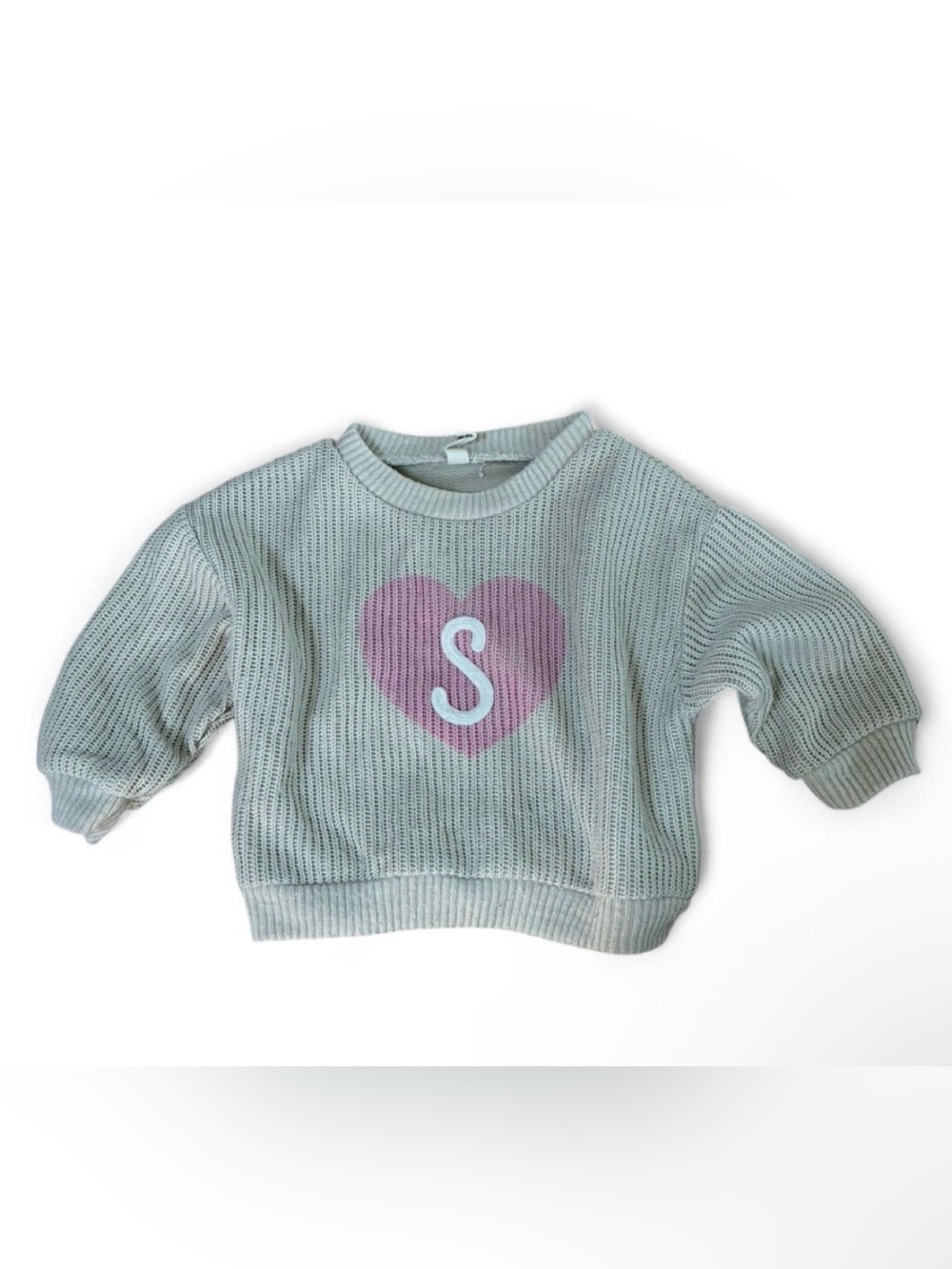 Oversized knit girls S sweater by snug 12m